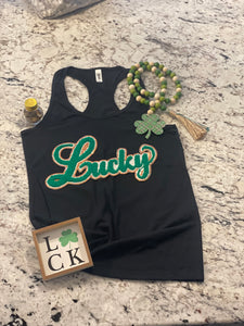 Lucky Chenille/Sequin Tee/Tank