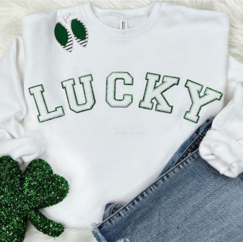 Lucky Chenille Crewneck