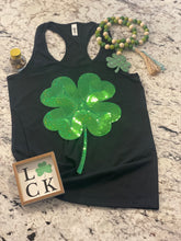 Load image into Gallery viewer, Sequin Shamrock Tee/Tank