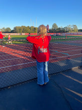 Load image into Gallery viewer, Falcons Red Denim Jacket