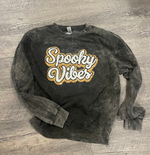 Load image into Gallery viewer, Spooky Vibes Patch Crewneck/ T-shirt