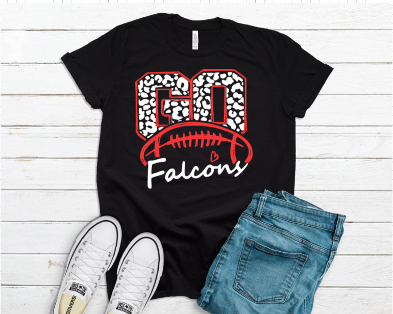 Falcon Football Leopard- Tee