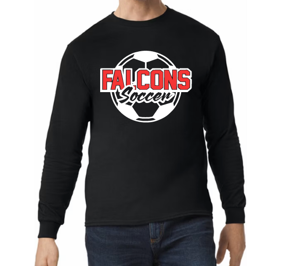 Falcon Soccer- Hoodie/ Crew/ Long Sleeve Tee