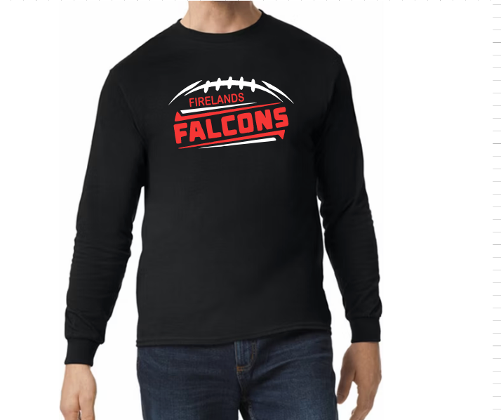 Firelands Falcons Football - Hoodie/ Crew/ Long Sleeve T