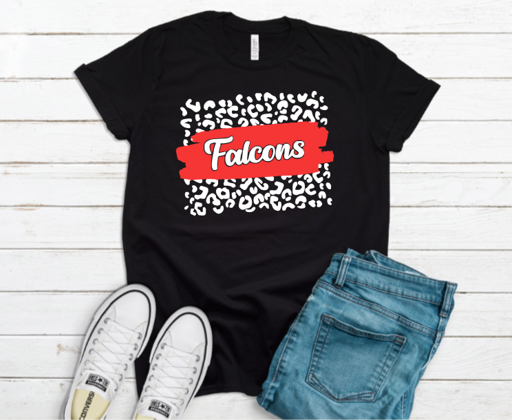 Falcons Leopard- Tee