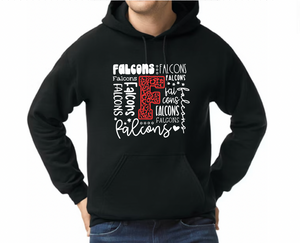 Falcons Font- Hoodie/ Crew/ Long Sleeve T