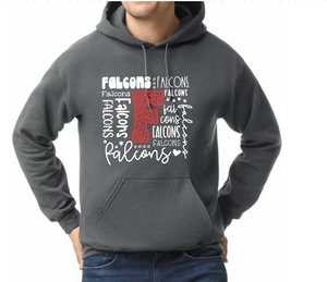 Falcons Font- Hoodie/ Crew/ Long Sleeve T