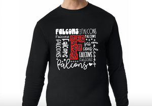 Falcons Font- Hoodie/ Crew/ Long Sleeve T