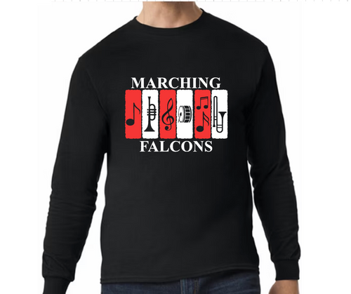 Falcons Marching Band- Hoodie/ Crew/ Long Sleeve T