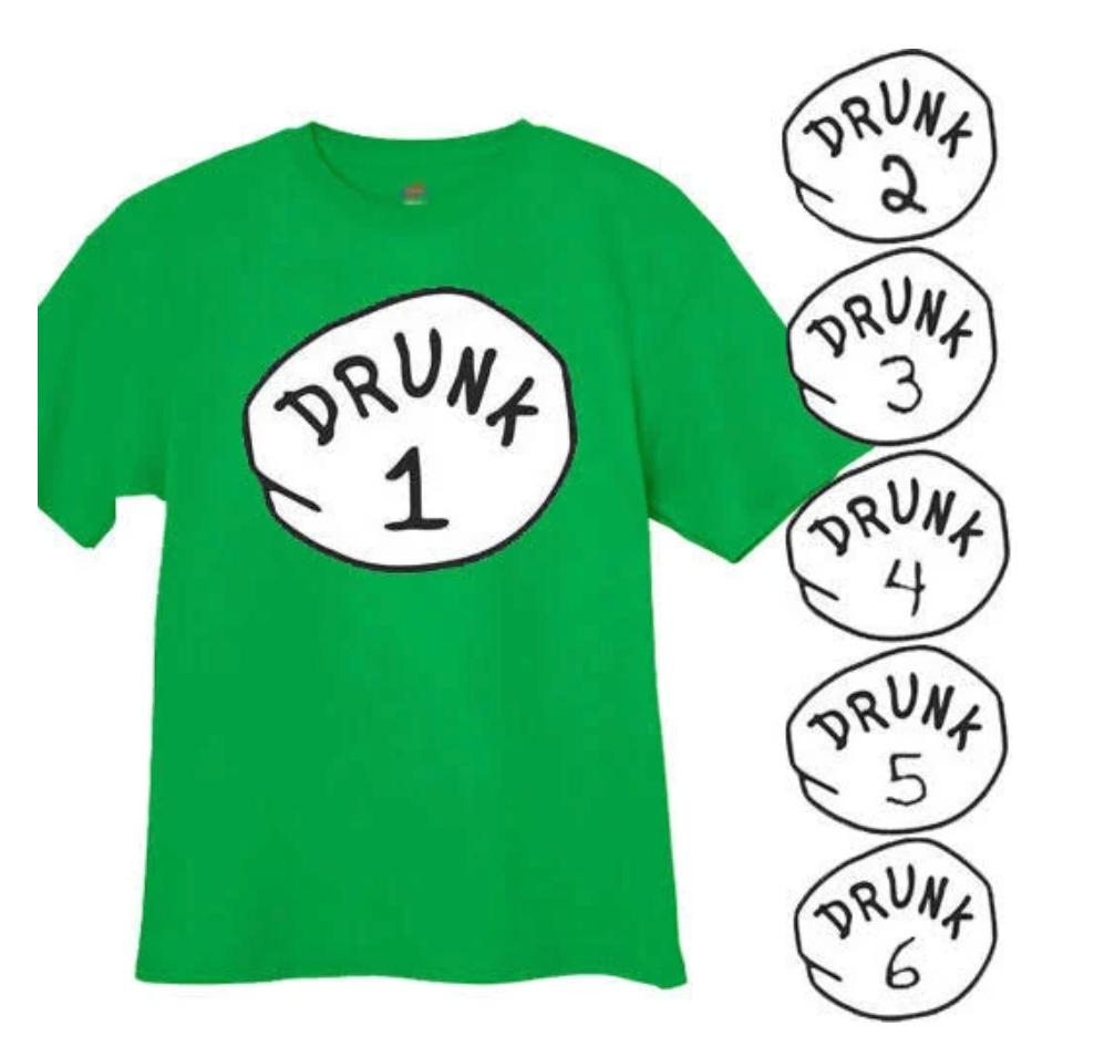 Drunk One, Two, Three Tee