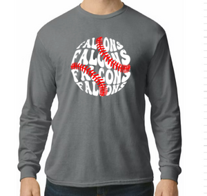 Falcon Baseball 3- Hoodie/ Crew/ Long Sleeve T