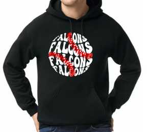 Falcon Baseball 3- Hoodie/ Crew/ Long Sleeve T