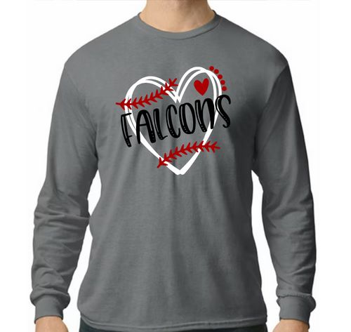 Falcon Baseball/softball 2 - Hoodie/ Crew/ Long Sleeve T