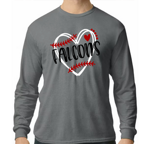 Falcon Baseball/softball 2 - Hoodie/ Crew/ Long Sleeve T