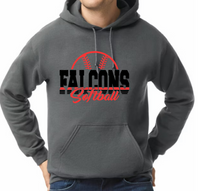 Load image into Gallery viewer, Falcons Softball 2- Hoodie/ Crew/ Long Sleeve T