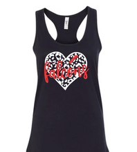 Load image into Gallery viewer, Falcons Football Leopard Heart- Tank