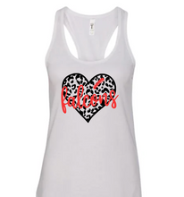 Load image into Gallery viewer, Falcons Football Leopard Heart- Tank