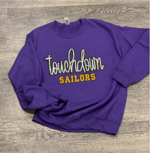 Sailors Touchdown Sequin Patch Apparel