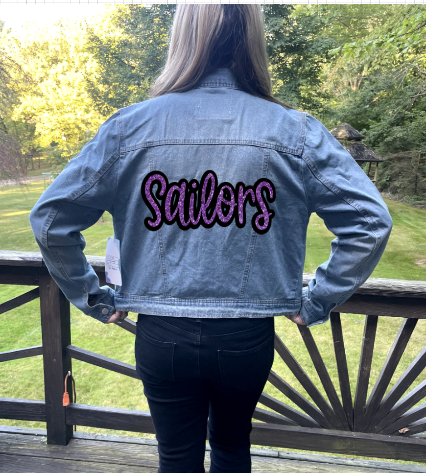 Sailors Script Jean Jacket