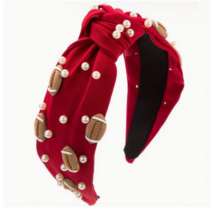 Red Football Headband