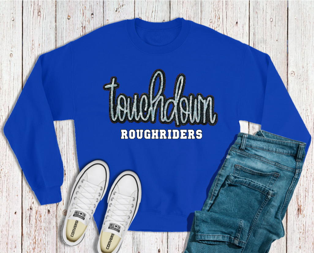 Western Resterve Touchdown Sequin Patch Apparel