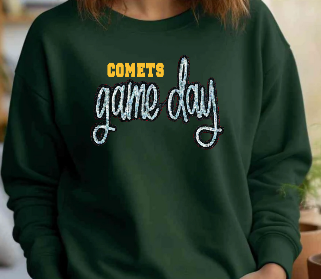 Comets Game Day Sequin Patch Apparel