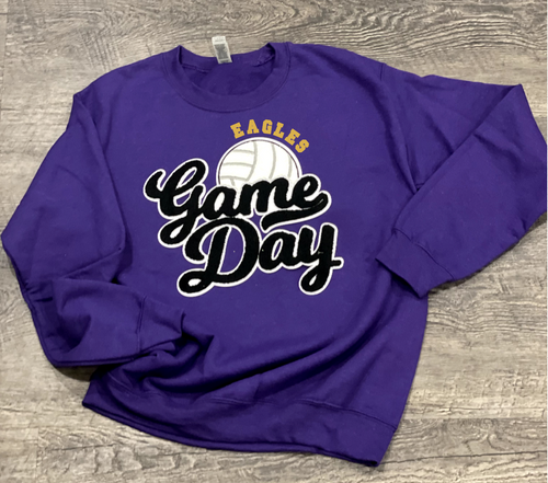 Avon Game Day Chenille Volleyball Patch Apparel