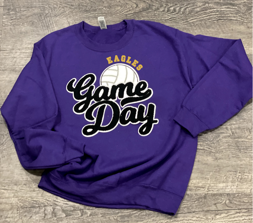 Avon Game Day Chenille Volleyball Patch Apparel