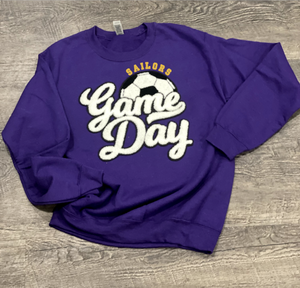 Sailors Game Day Chenille Soccer Patch Apparel