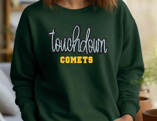 Comets Touchdown Sequin Patch Apparel