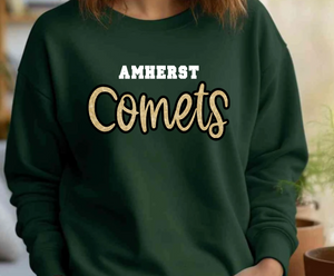 Comets Sequin Script Apparel