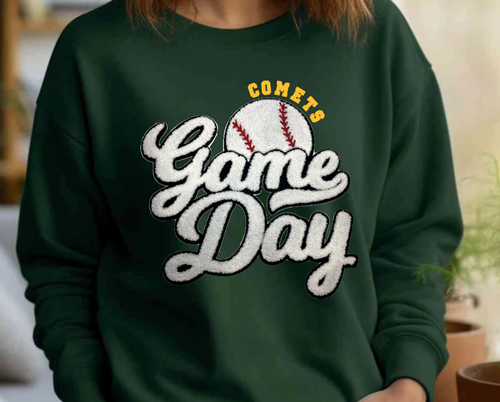 Comets Baseball Chenille Patch Apparel