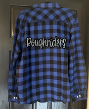 Load image into Gallery viewer, Riders Script Buffalo Plaid Button Up