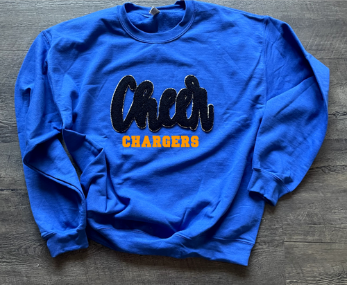 Chargers Cheer Chenille Patch Apparel (blk)