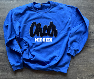 Middies Cheer Chenille Patch Apparel