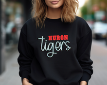 Load image into Gallery viewer, Tigers Script Sequin Patch Apparel (blk)