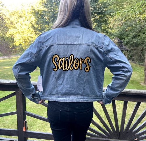 Sailors Script Jean Jacket