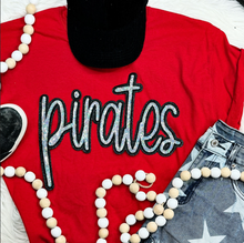 Load image into Gallery viewer, Pirates Script Sequin Patch Apparel