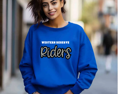 Riders Sequin Script Apparel