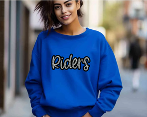 Riders Sequin Script Apparel