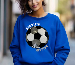 Midview Soccer Sequin Patch Apparel