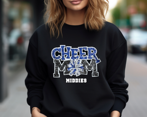 Middies Cheer Mom Sequin Patch Apparel (blk)