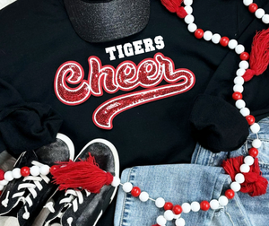 Tigers Cheer Sequin Patch Apparel (Blk)