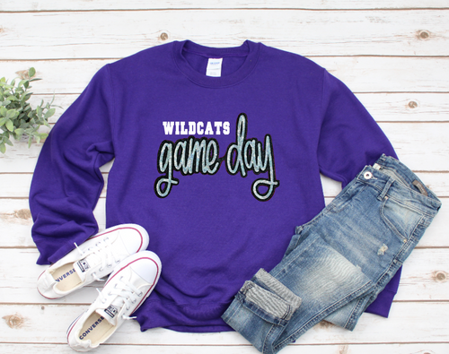 Wildcats Game Day Sequin Patch Apparel