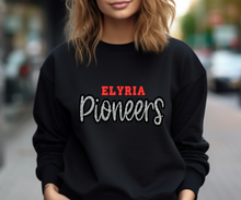 Load image into Gallery viewer, Pioneers Script Sequin Apparel (blk))