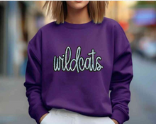 Load image into Gallery viewer, Wildcats Script Sequin Patch Apparel