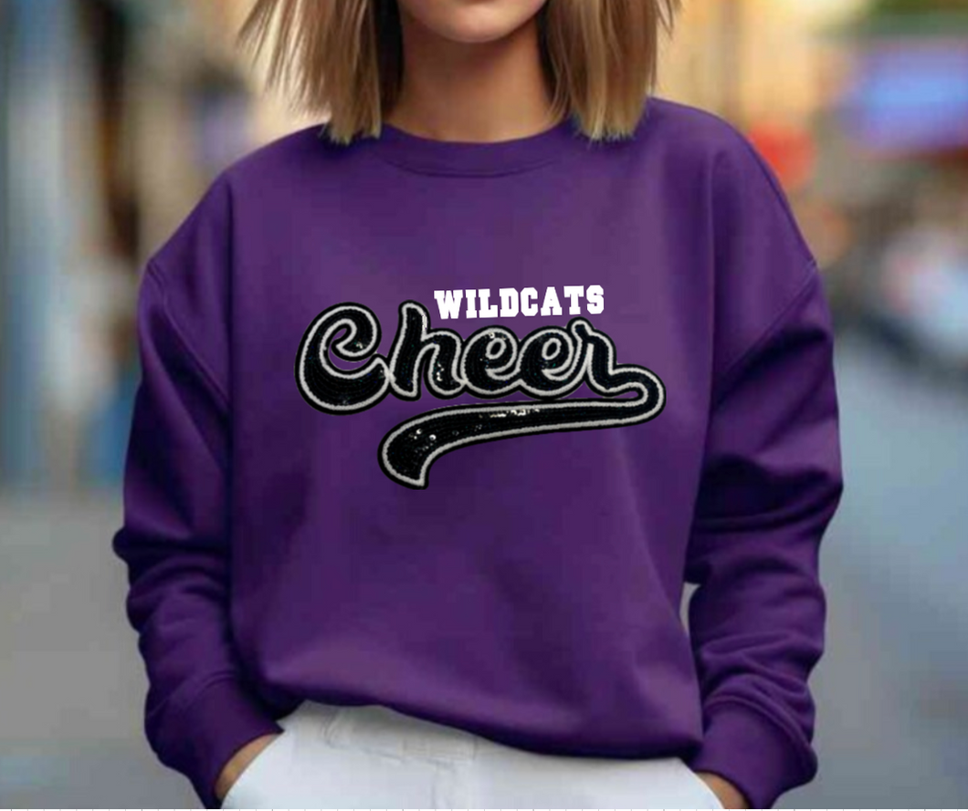 Wildcats Cheer Sequin Patch Apparel