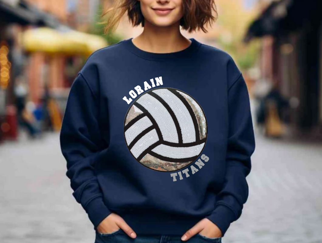 Titans Volleyball Sequin Patch Apparel