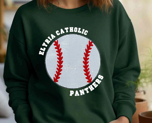 Elyria Catholic Baseball Softball Sequin Patch Apparel