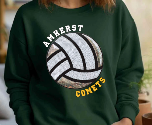 Comets Volleyball Sequin Patch Apparel